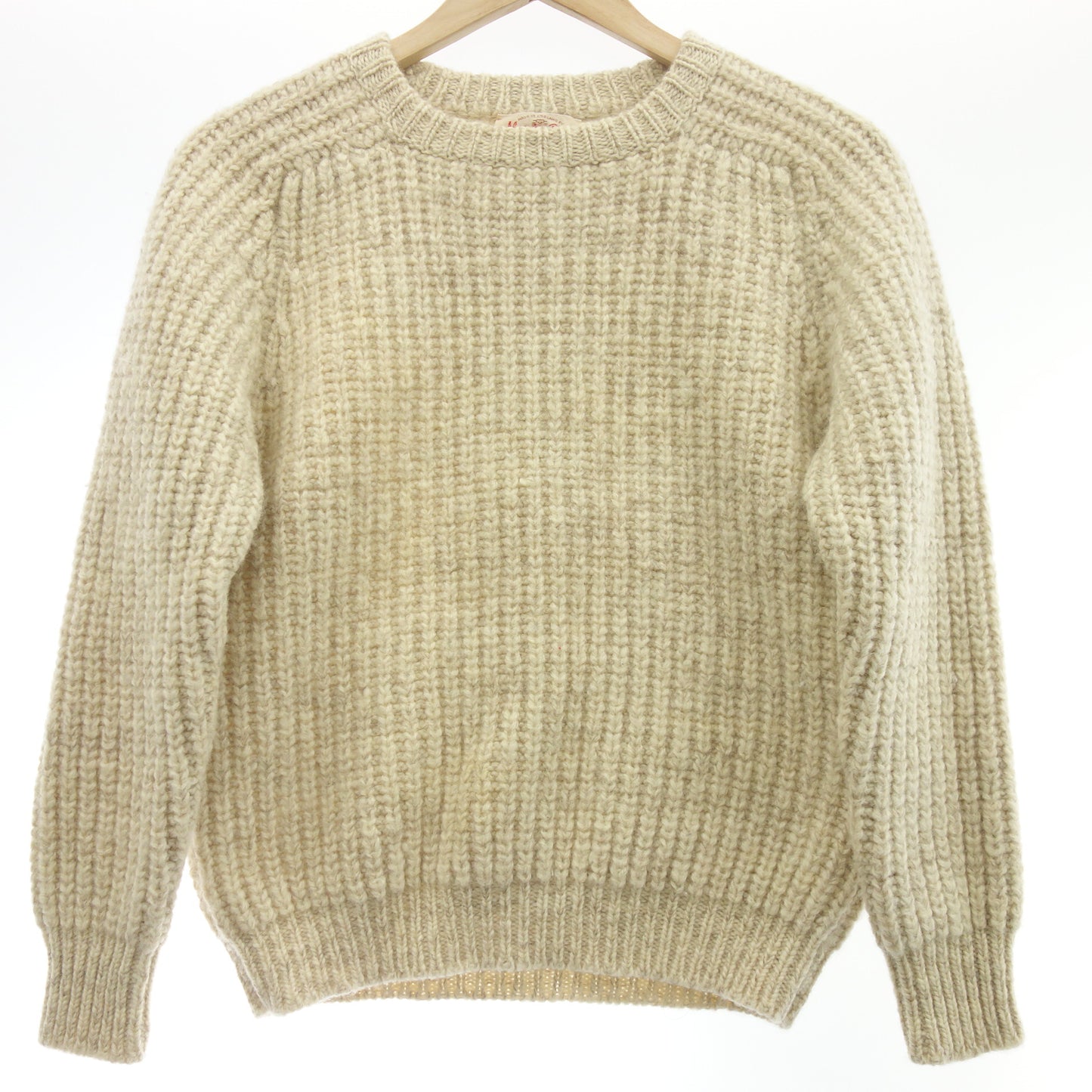 美品◆アランペイン セーター ウール レディース 40 ベージュ Alan Paine【AFB46】