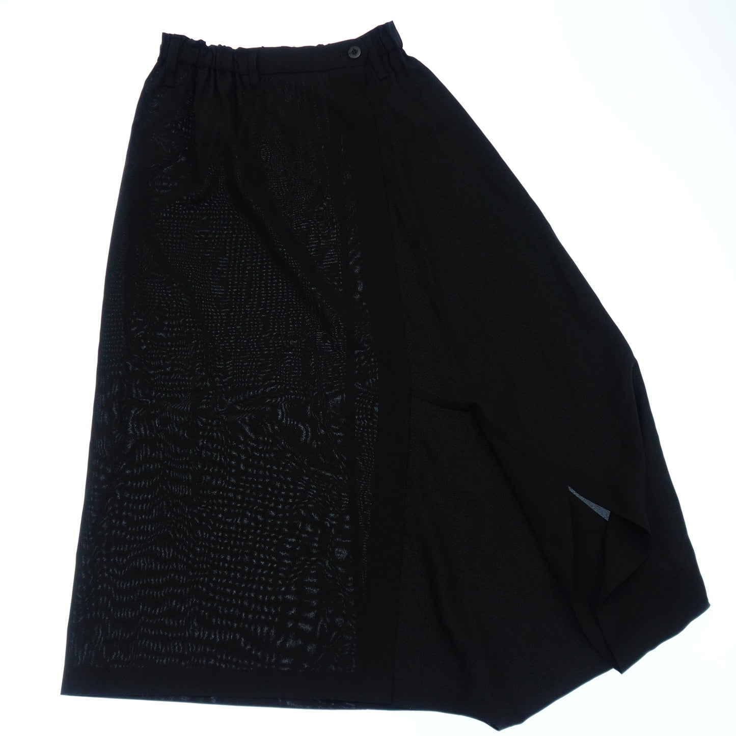 イッセイミヤケ ロングスカート 2 レディース ブラック ISSEY MIYAKE【AFB5】【中古】