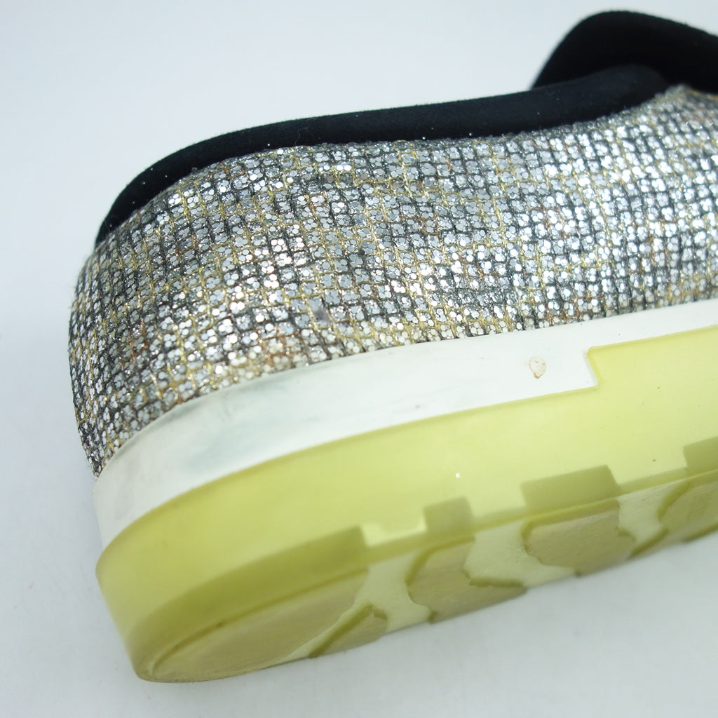 中古◆ジミーチュウ グリッター ラメ スニーカー レディース 36 シルバー JIMMY CHOO【AFD7】