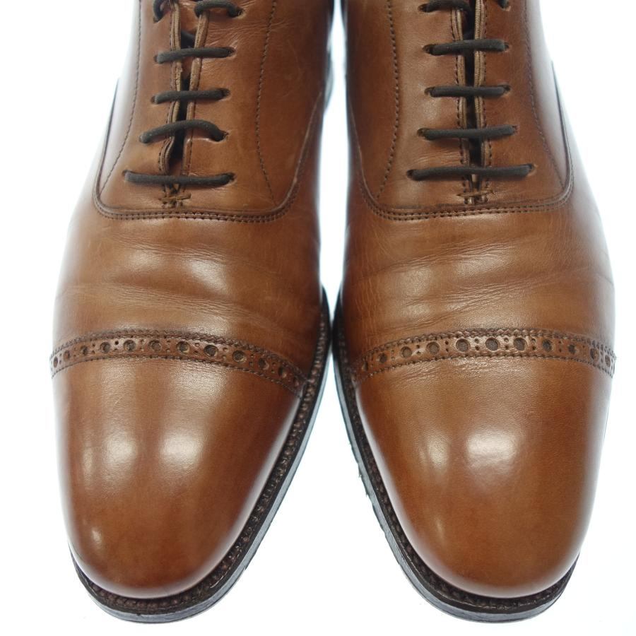 美品◆クロケット&ジョーンズ レザーシューズ ベルグレイブ パンチドキャップトゥ メンズ 6D 茶 CROCKETT&JONES【LA】