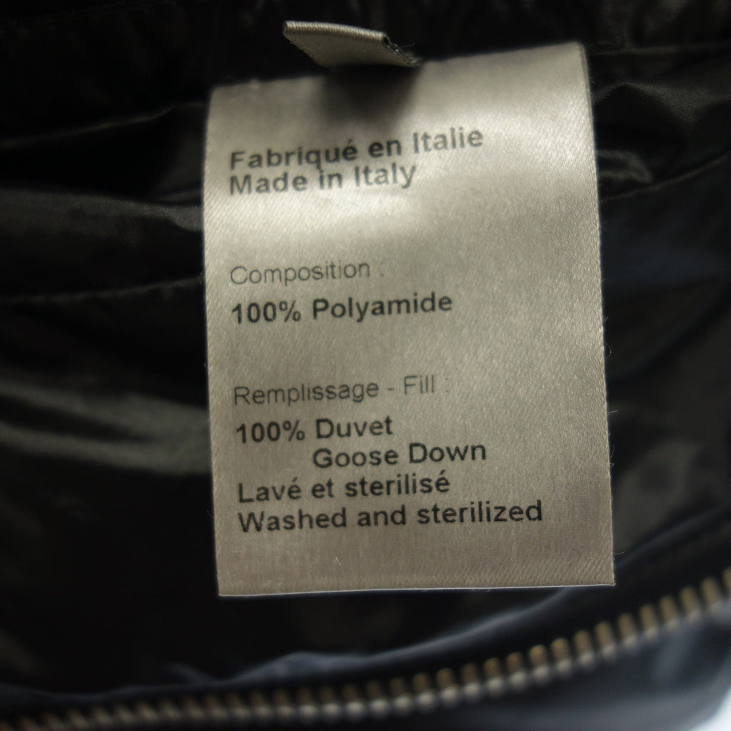 美品◆ディオール 9H3142770418 ビッグフードジップアップダウンジャケット メンズ ブラック サイズ48 DIOR【AFB26】
