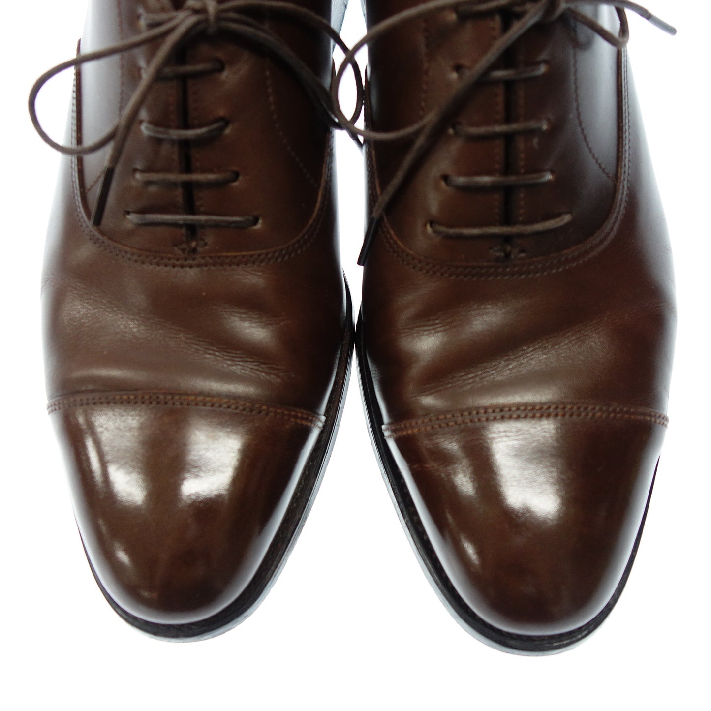 美品◆ジョンロブ レザーシューズ ストレートチップ CITY 8695ラスト メンズ ブラウン系 サイズ7 JOHN LOBB【AFC33】