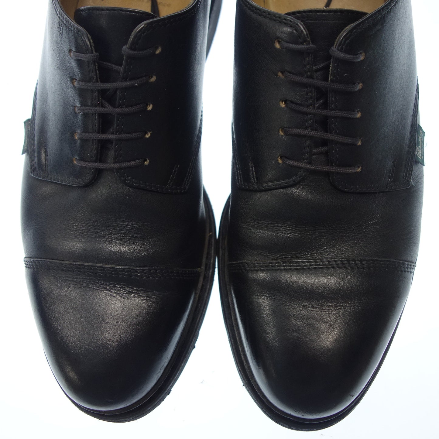 パラブーツ レースアップレザーシューズ プレーントゥ AZAY メンズ 9.5 黒 Paraboot【AFD1】【中古】