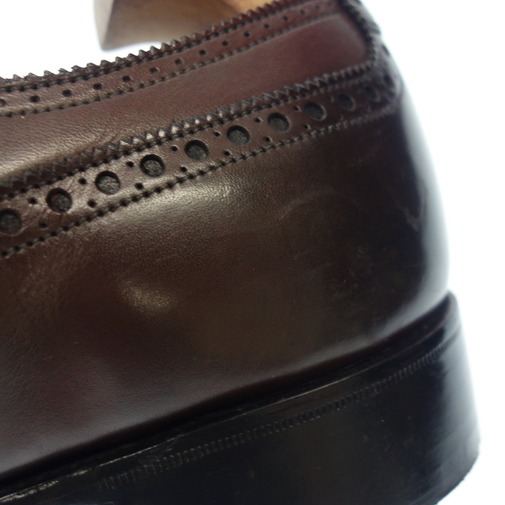 美品◆ガジアーノ&ガーリング レザーシューズ パンチドキャップトゥ WARWICK ワーウィック メンズ 7.5E 赤茶 GAZIANO&GIRLING【LA】