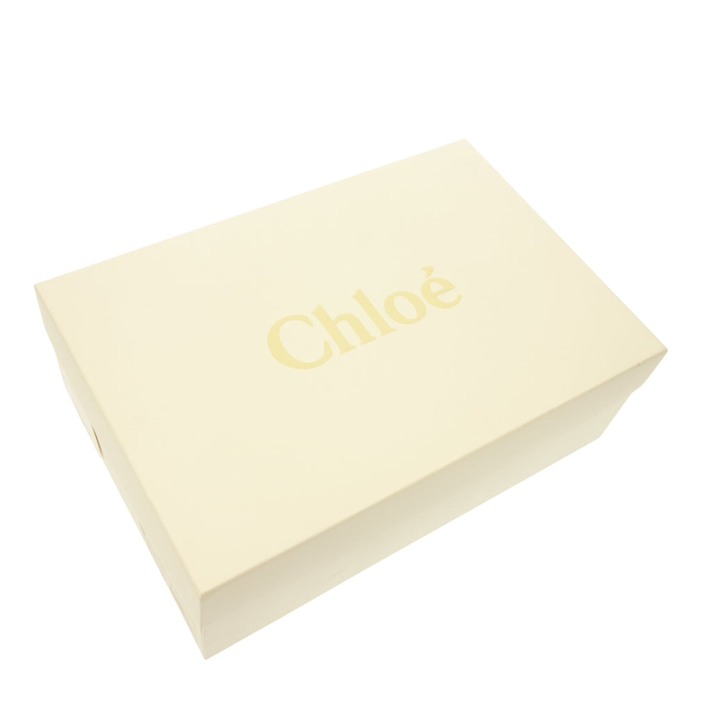 美品◆クロエ スニーカー CHC19U108D26J135W lauren レースアップ レディース 22.5 ホワイト系 Chloe【AFD4】