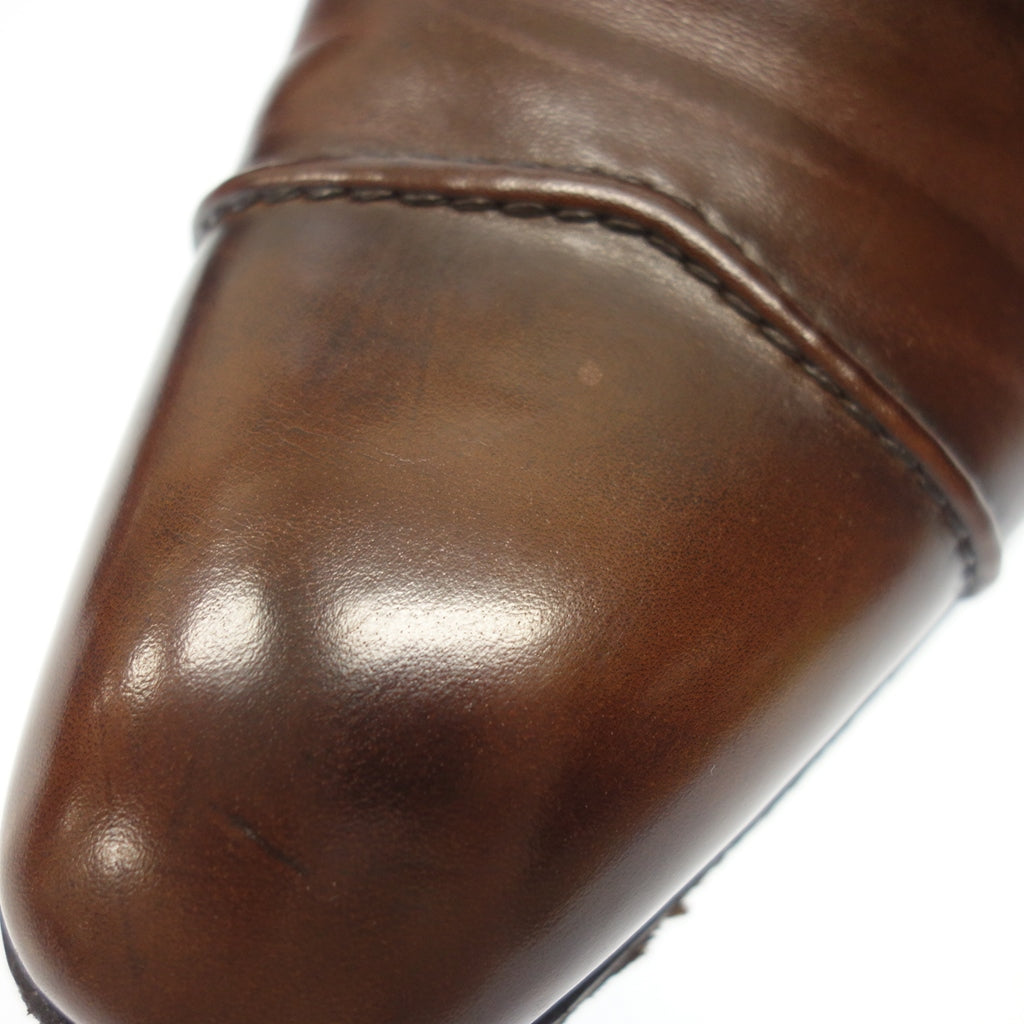 中古◆ガジアーノ&ガーリング レザーシューズ 内羽根キャップトゥ ゲーブル ブラウン サイズ8.5E GAZIANO GIRLING【LA】