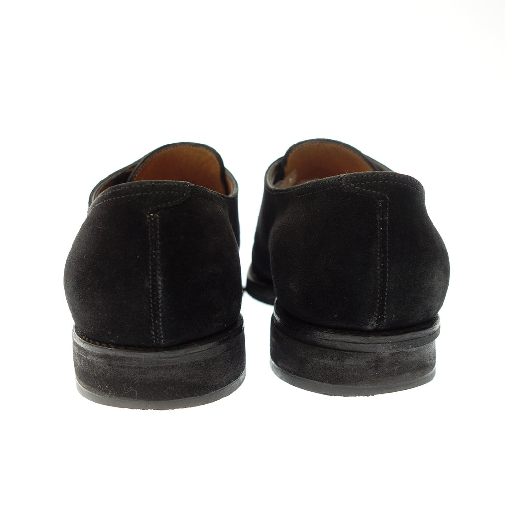 中古◆ジョンロブ レザーシューズ プレーントゥ コルドバ ラスト3099 スエード メンズ 8.5 ブラック John Lobb Cordoba【AFC12】