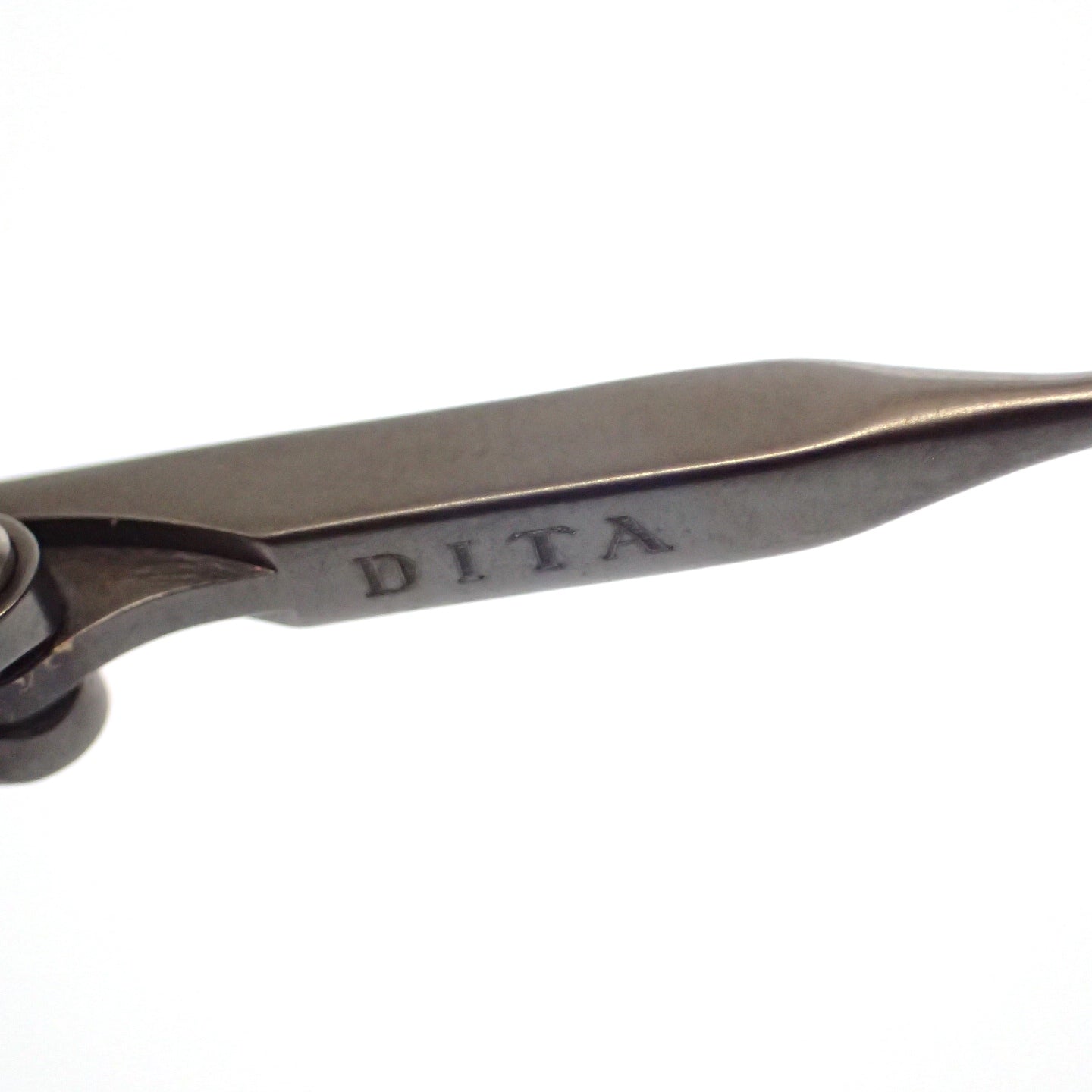 美品◆ディータ メガネ 伊達眼鏡 ウィルトン 茶系 49□18-144 ケース付 DITA WILTON【AFI13】