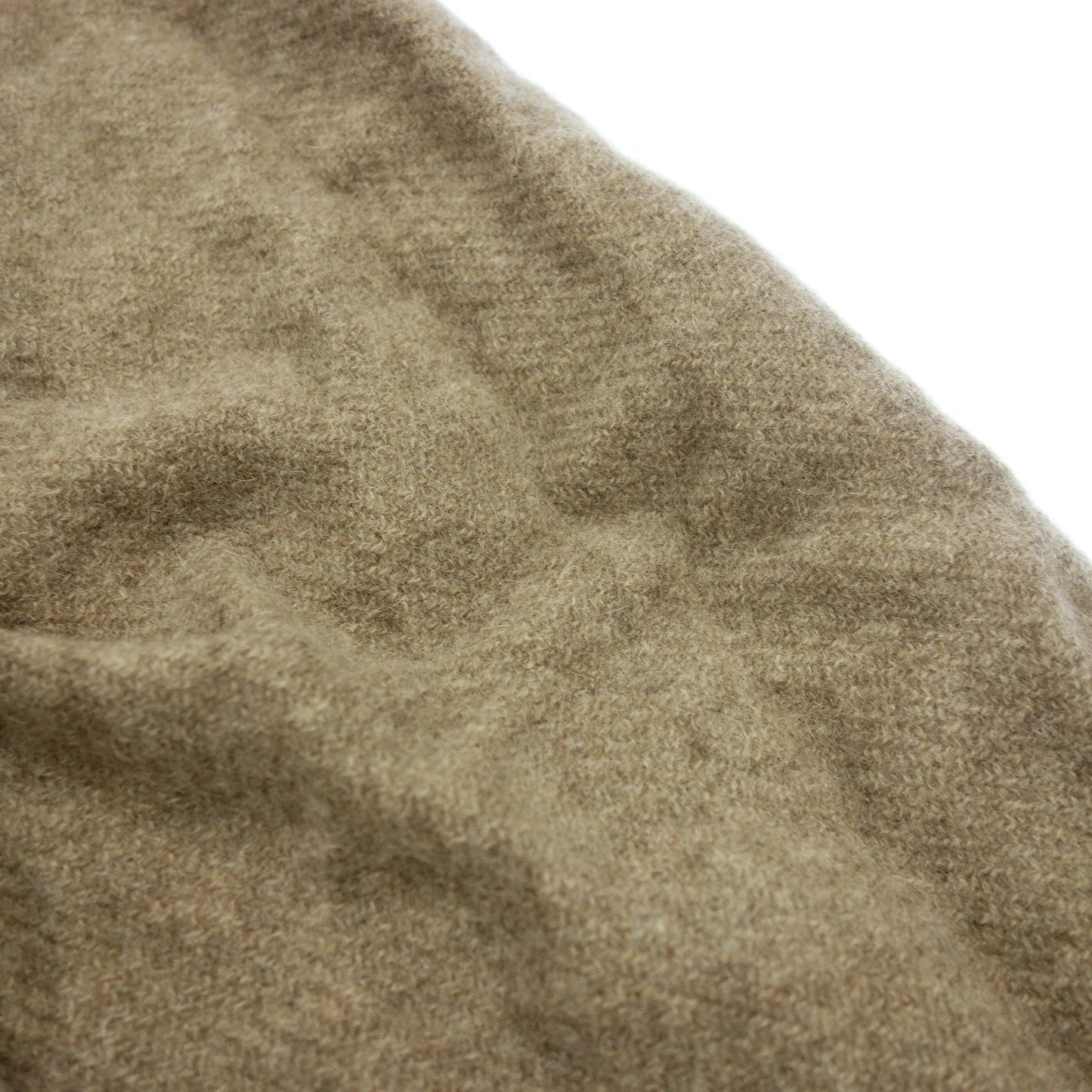 ロロピアーナ ストール 大判 ロゴ刺繍 カシミア100% フリンジ ブラウン Loro Piana【AFI23】【中古】