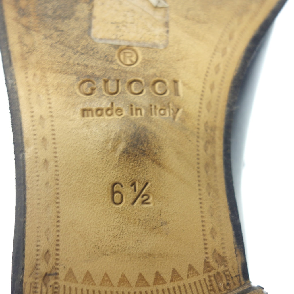 美品◆グッチ ローファー ホースビット 1953コレクション メンズ UK6.5 ブラック GUCCI【LA】