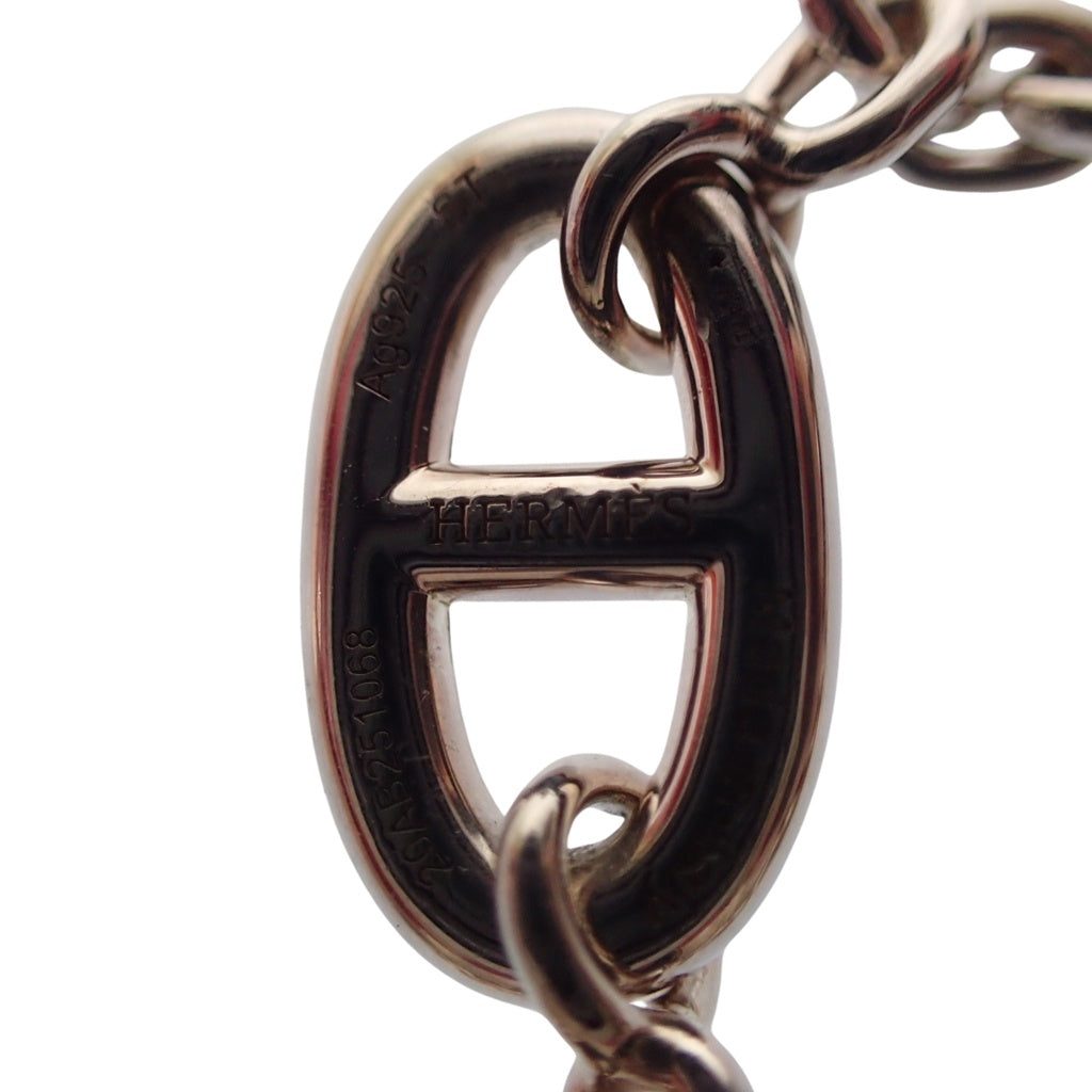 美品◆エルメス ブレスレッド ファランドールSH レディース シルバー Hermès【LA】