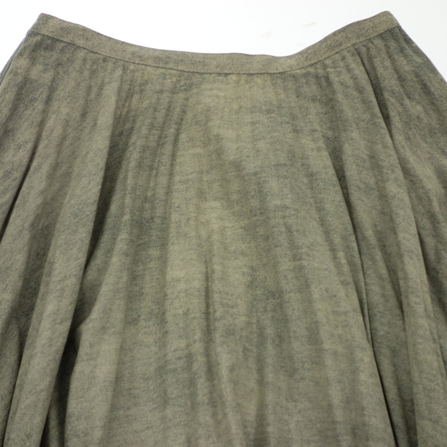 美品◆クリスチャンディオール ロングスカート プリーツ ウォッシュ加工 052J04A3634 ブルー系 サイズ36 レディース Christian Dior【AFB20】