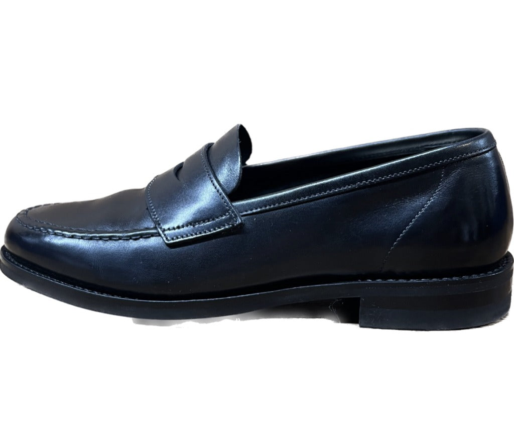 美品◆クロケット&ジョーンズ レザーシューズ コインローファー HARVARD 黒 UK5.5E CROCKETT&JONES