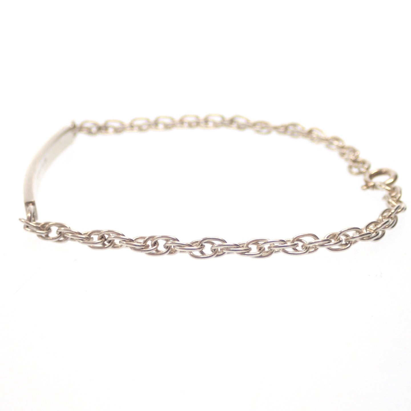 美品◆ティファニー ブレスレット ID チェーン AG925 シルバー Tiffany&Co.【LA】