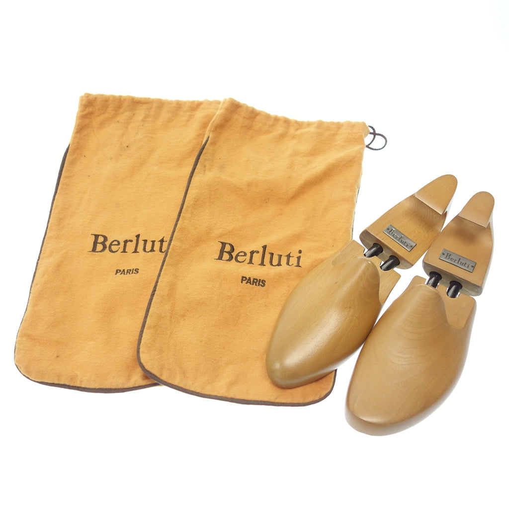 美品◆ベルルッティ コインローファー レザーシューズ スエード ブルー系 メンズ サイズ7.5 純正シューツリー Berluti【LA】