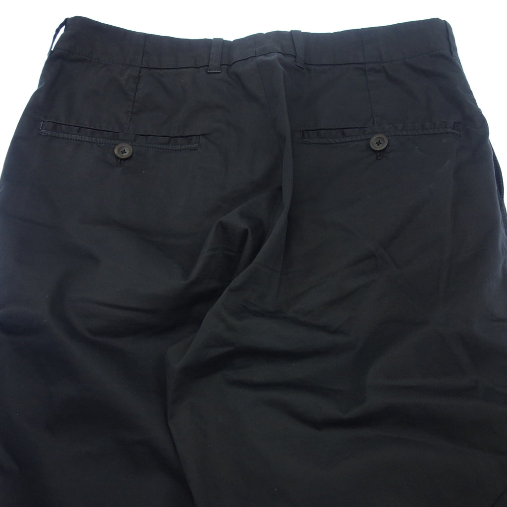 中古◆ジルサンダー コットン パンツ ボタンフライ メンズ ブラック サイズ48 JIL SANDER【AFB13】