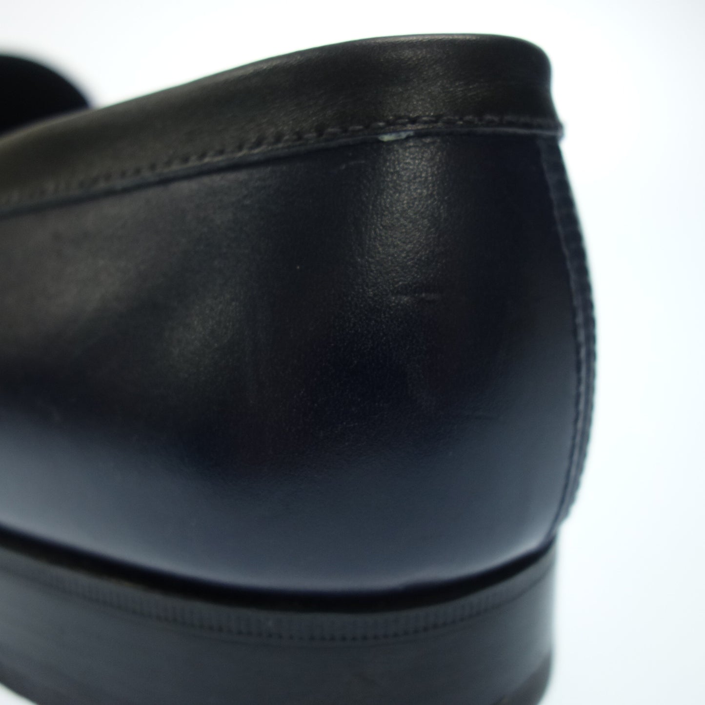 美品◆ジェイエムウエストン コインローファー コンビ 180 メンズ 5D 紺 J.M.WESTON 【AFC55】