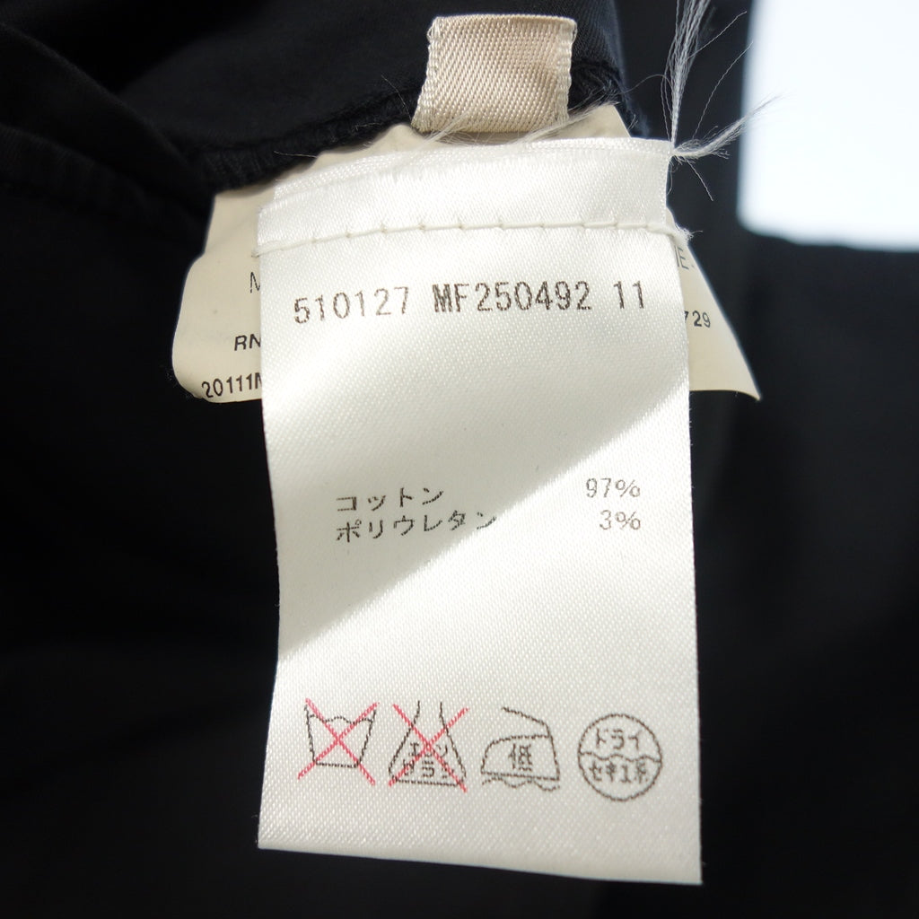 中古◆ジルサンダー コットン パンツ ボタンフライ メンズ ブラック サイズ48 JIL SANDER【AFB13】