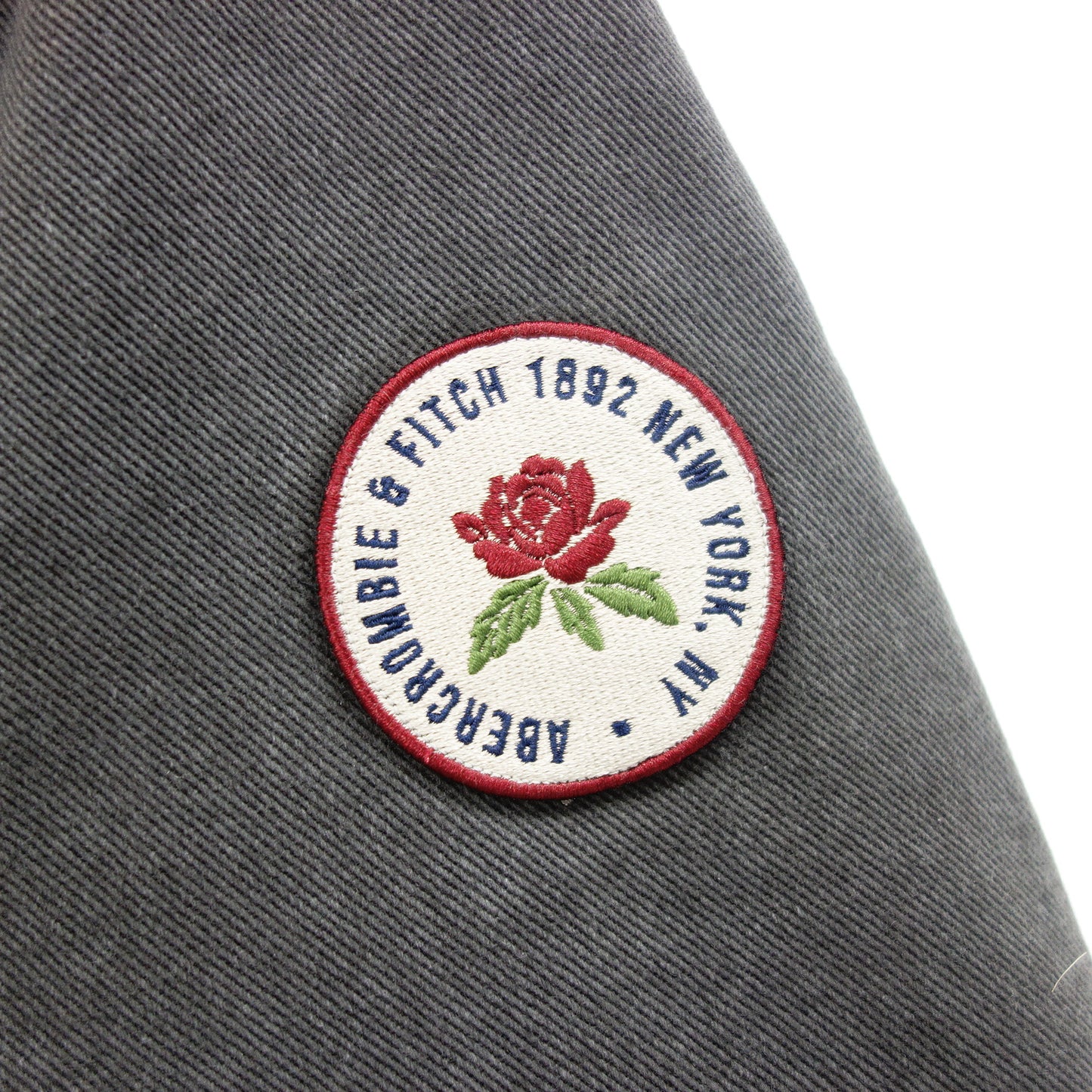 アバクロンビー&フィッチ ブルゾン ジップアップ メンズ グレー M Abercrombie & Fitch【AFA5】【中古】
