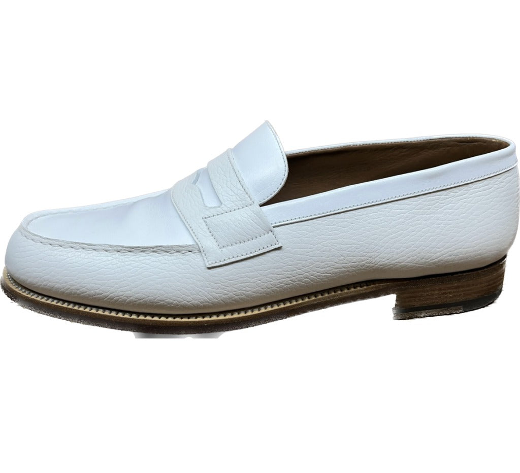 Good condition ◆ JM Weston leather shoes coin loafers 180 combination grain x calf JMWETON 8B