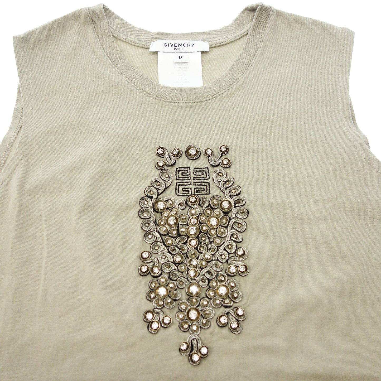 ジバンシー ノースリーブ ビジュー レディース ベージュ M GIVENCHY【AFB13】【中古】