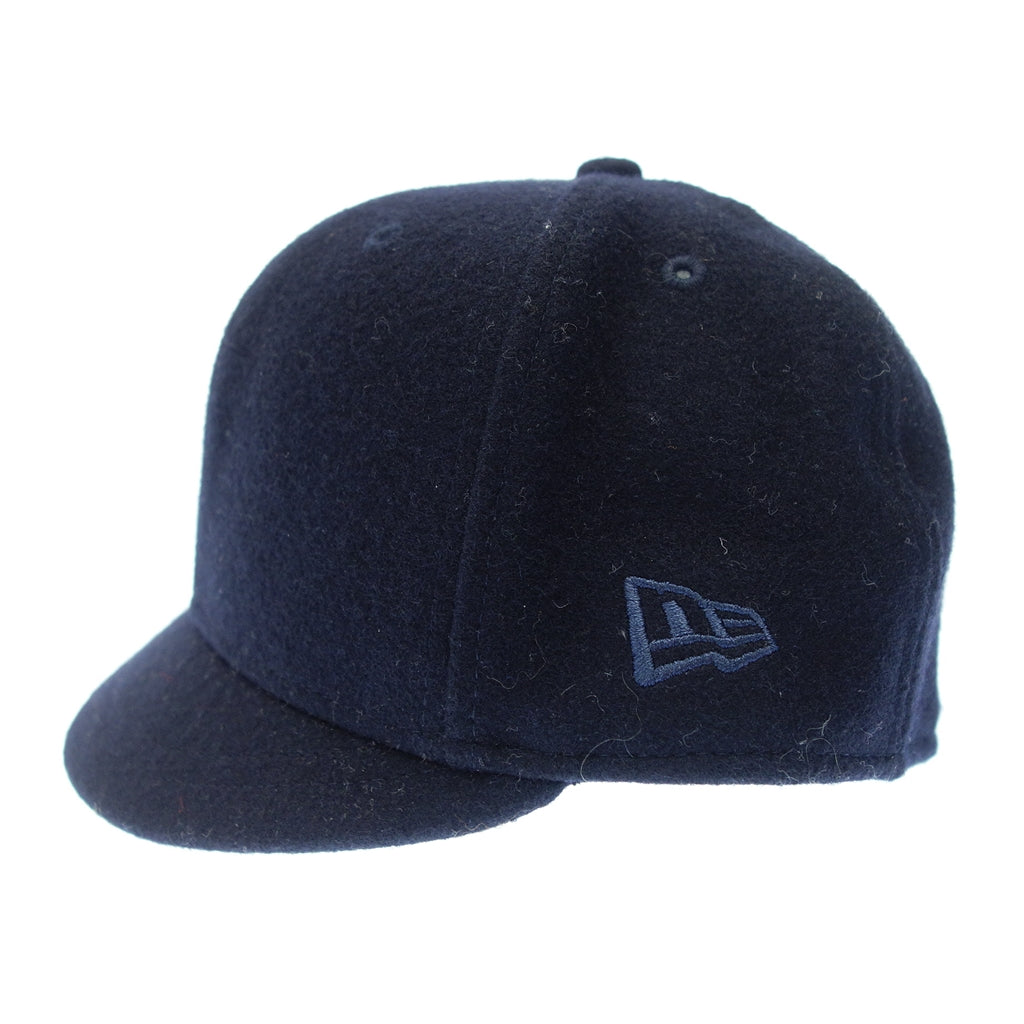 美品◆ハイク ニューエラ キャップ 6パネル ウール メンズ ネイビー サイズ56.8cm HYKE × NEWERA【AFI20】