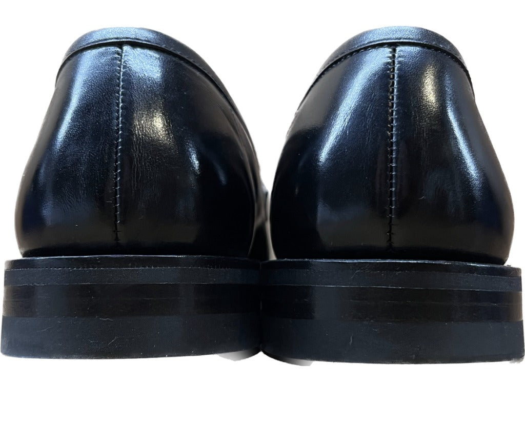 美品◆クロケット&ジョーンズ レザーシューズ コインローファー HARVARD 黒 UK5.5E CROCKETT&JONES