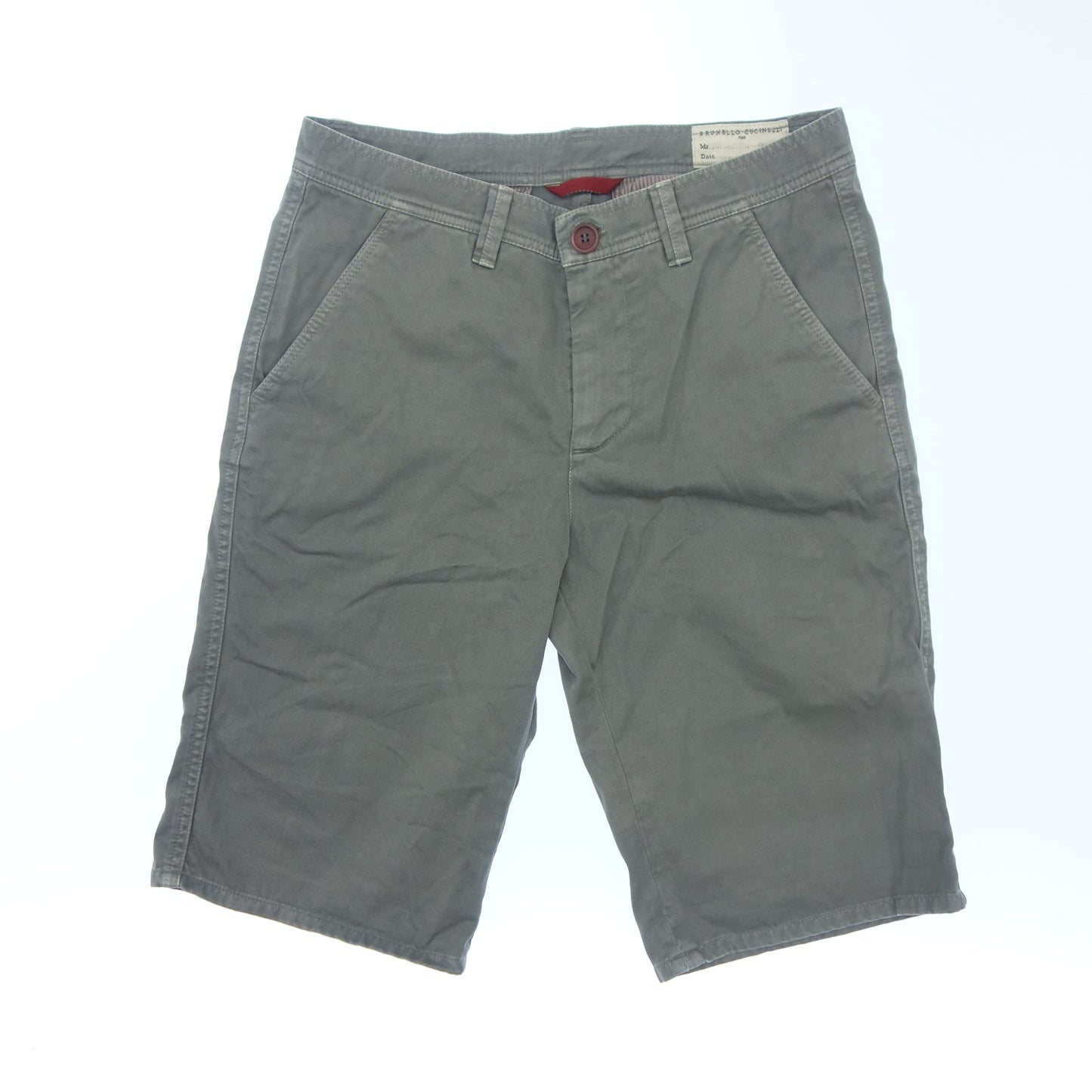 ブルネロクチネリ ハーフパンツ コットン メンズ 46 グレー BRUNELLO CUCINELLI【AFB24】【中古】