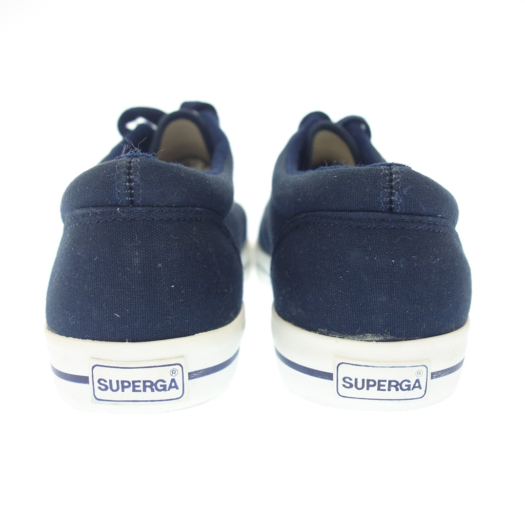 美品◆スペルガ スニーカー キャンバス メンズ ネイビー系 42 SUPERGA【AFD5】