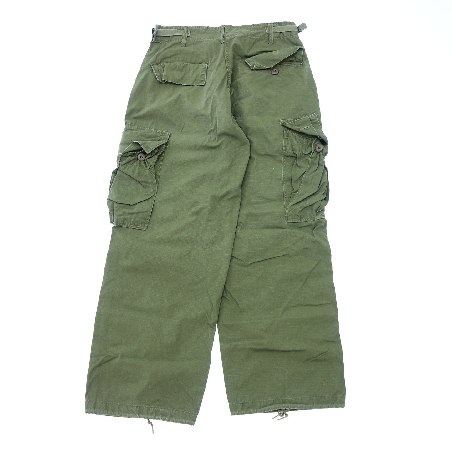米軍 カーゴパンツ トラウザー リップストップ メンズ グリーン S US ARMY【AFB9】【中古】