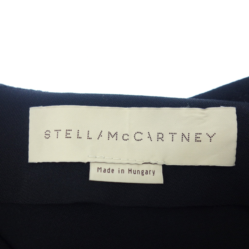 美品◆ステラマッカートニー 長袖シャツ ハーフジップ レーヨン レディース ネイビー サイズ38 STEELA McCARTNEY【AFB35】