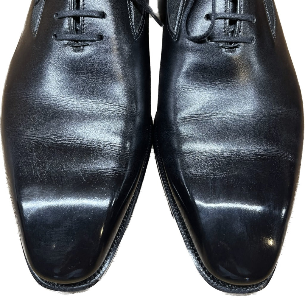 極美品◆コルテ レザーシューズ EASY サイドゴア プレーントゥ 黒 8.5 CORTHAY