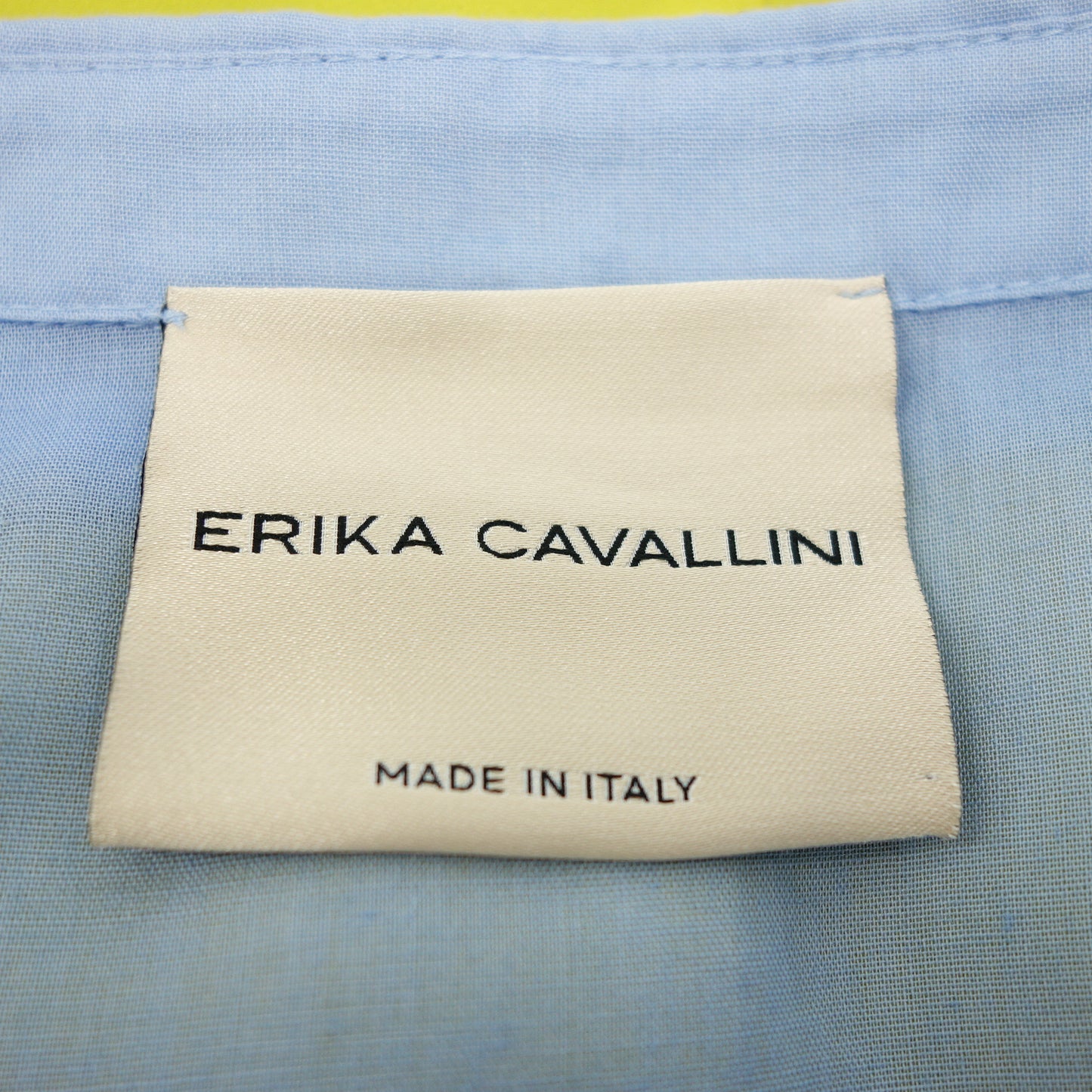 エリカカヴァリーニ ワンピース イエロー ブルー レディース 40 ERIKA CAVALLINI【AFB41】【中古】