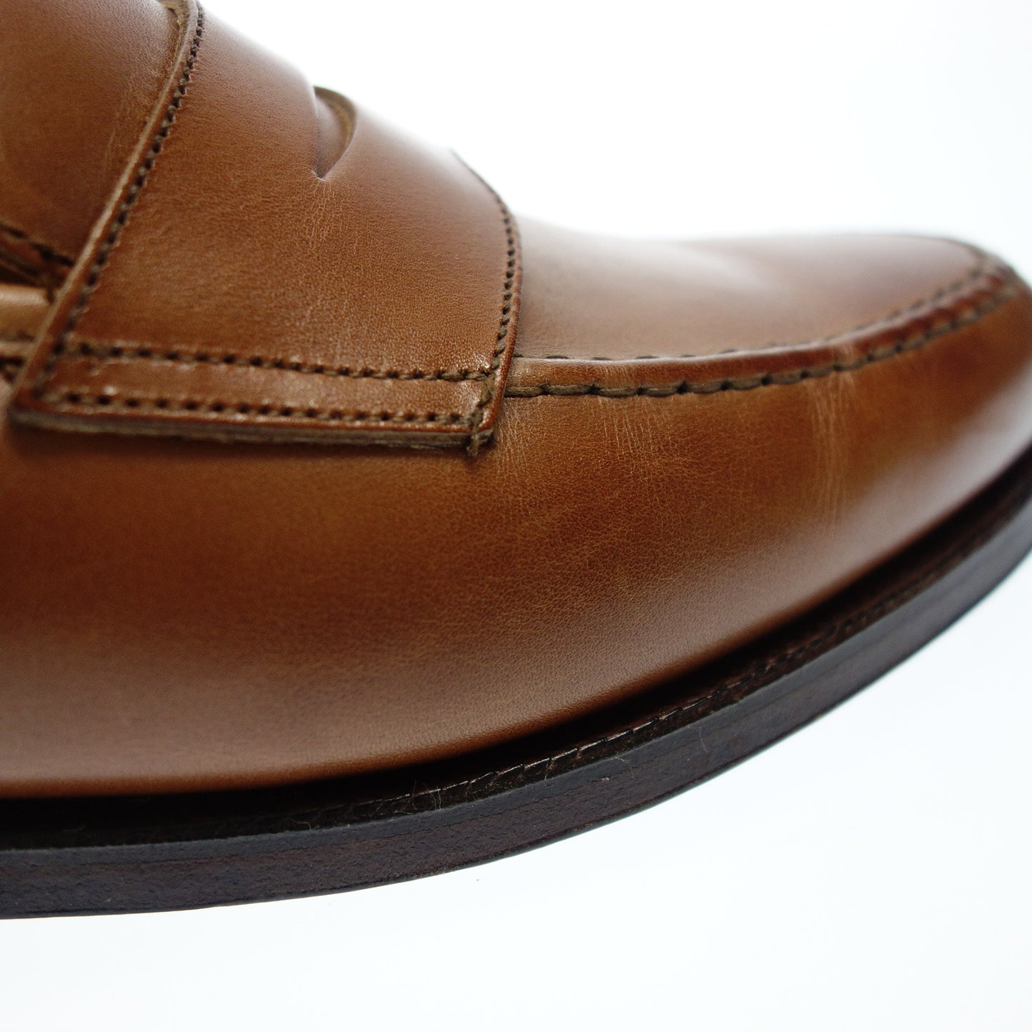極美品◆クロケット&ジョーンズ コインローファー レザー BOSTON メンズ 7E 茶 CROCKETT&JONES【AFC3】