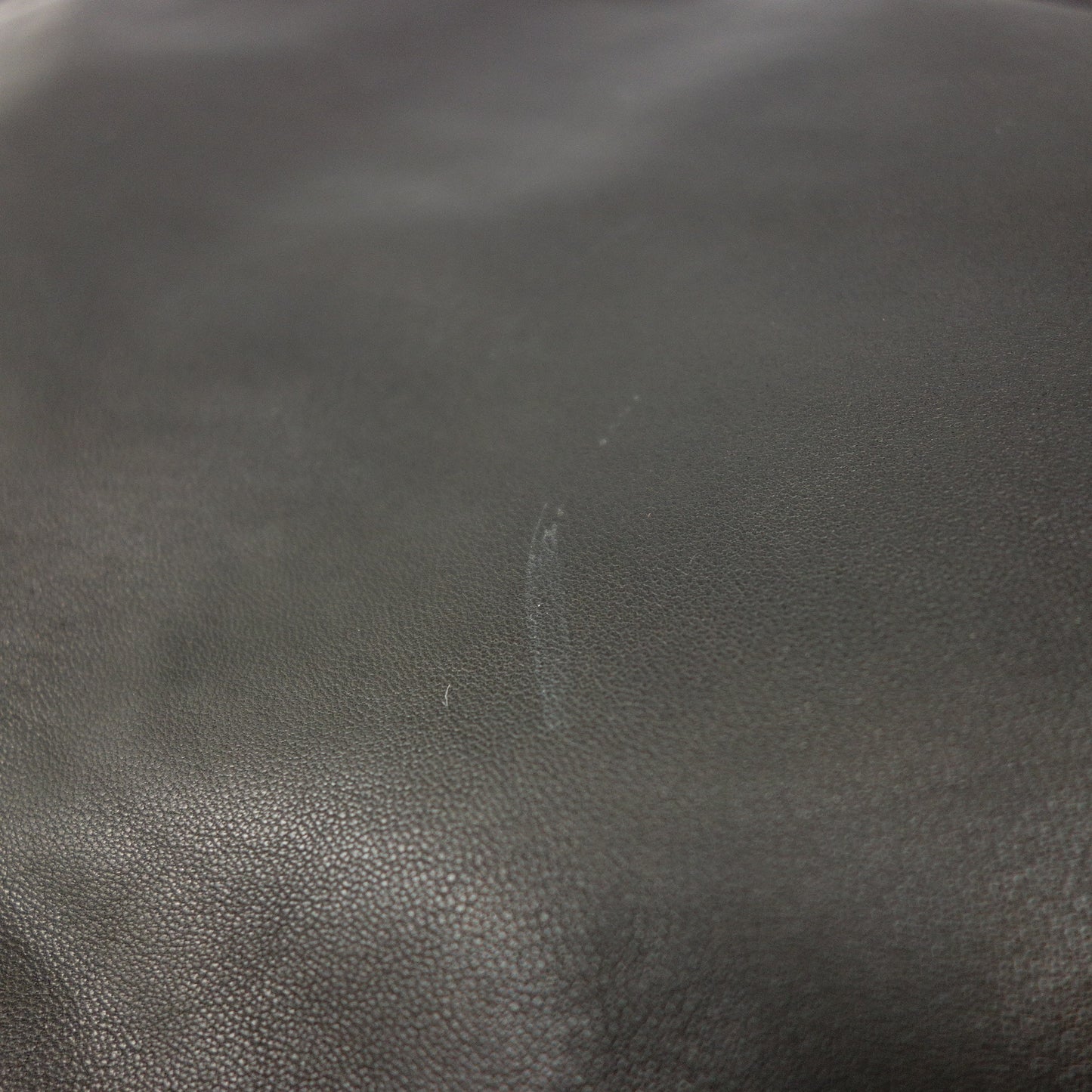 中古◆エルメス ダウンブルゾン リバーシブル ラムスキン ブラック サイズ50 メンズ HERMES【AFG1】
