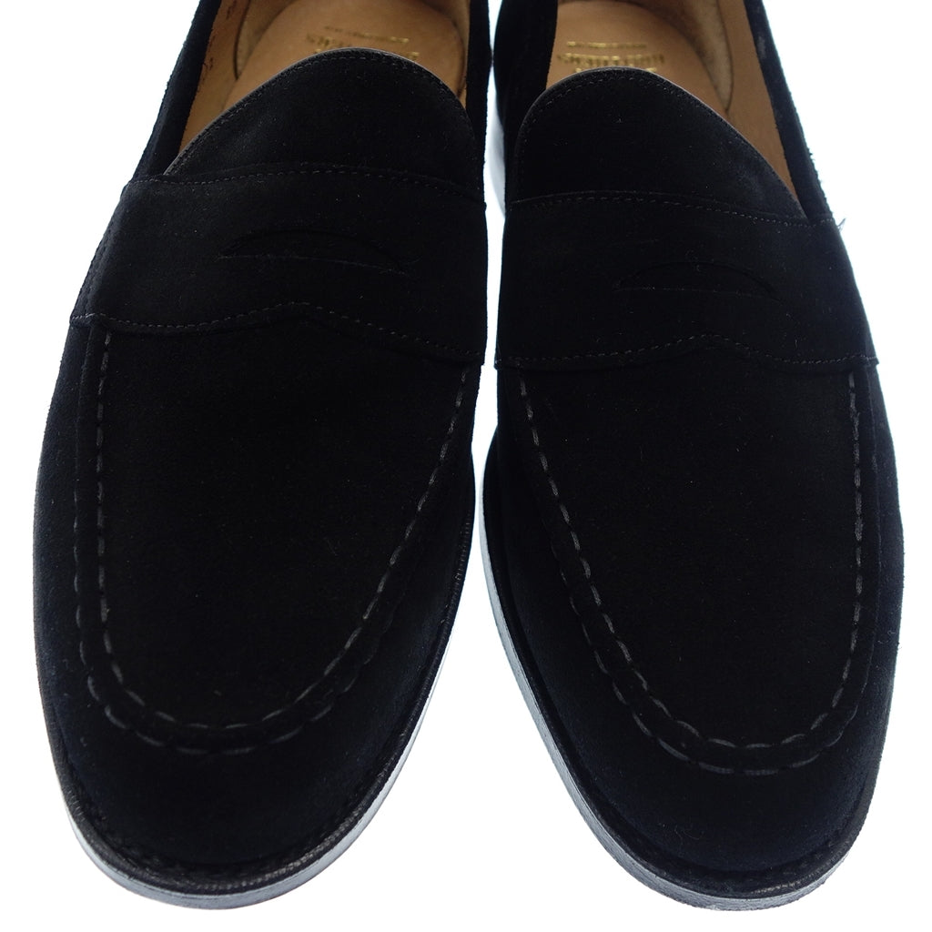 未使用◆チーニー ローファー ブルックスブラザーズ別注 スエード 5203ラスト メンズ 8.5 ブラック CHEANEY Brooks Brothers【LA】