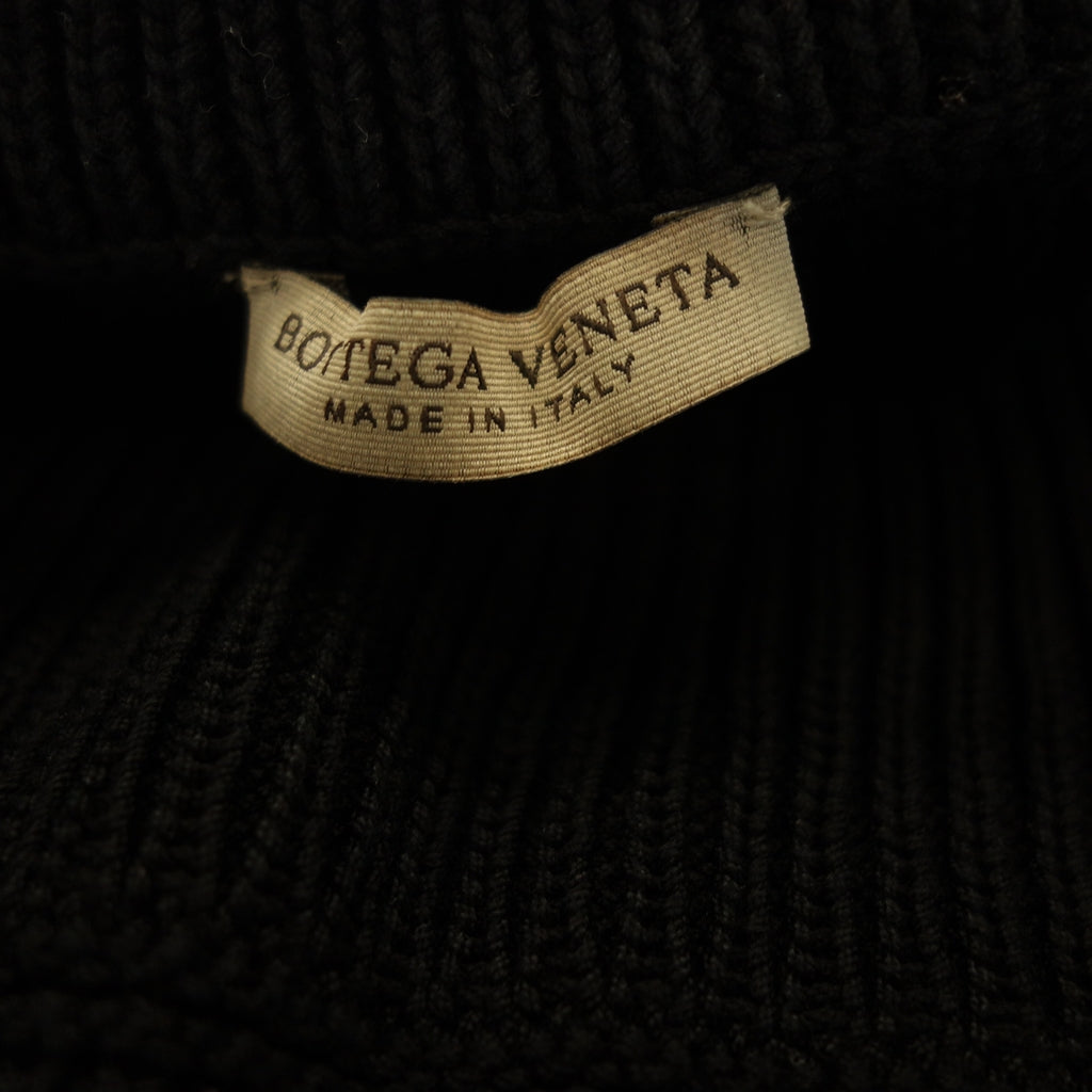 中古◆ボッテガヴェネタ ニット クルーネック セーター レディース ブラック サイズ42 BOTTEGA VENETA【AFB12】