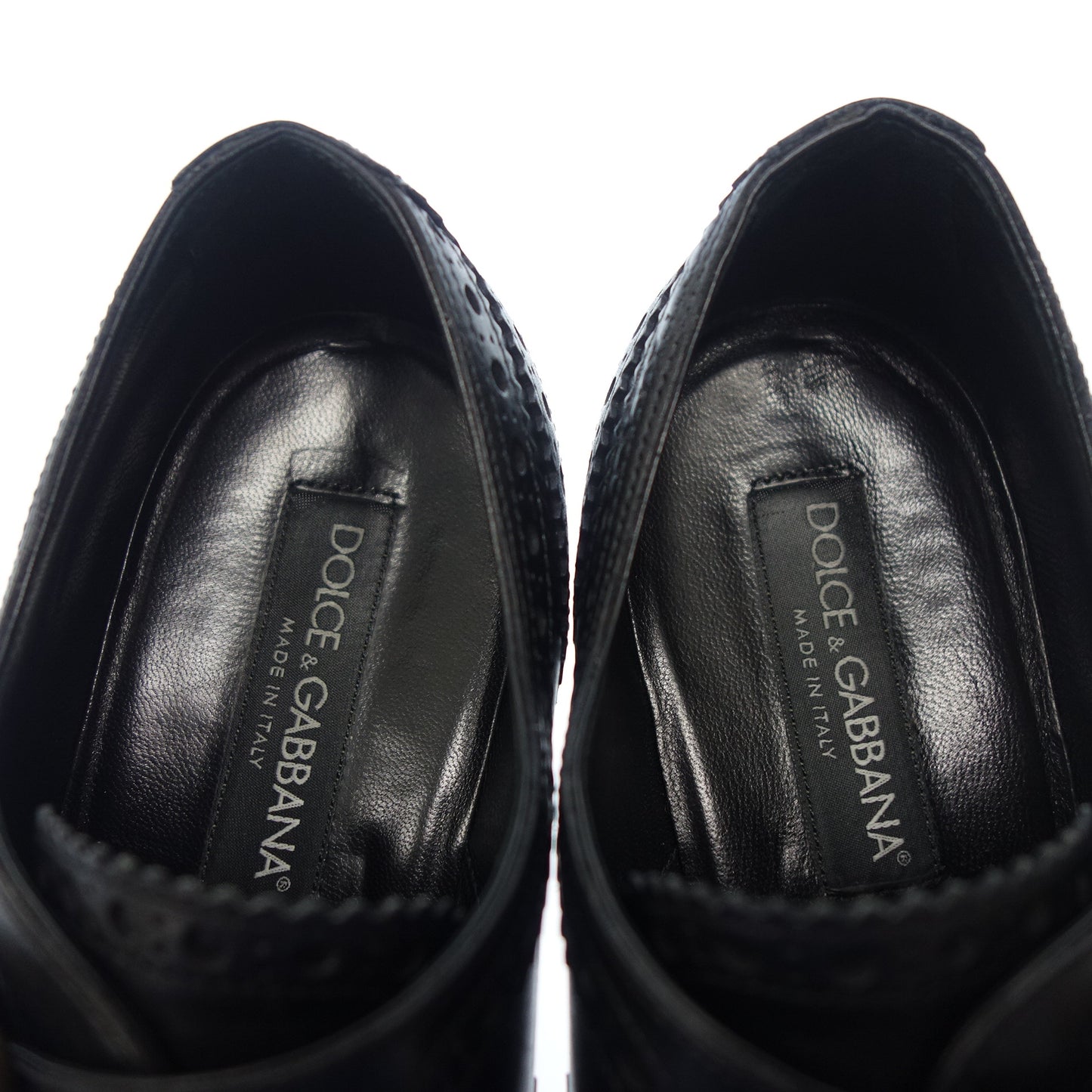 美品◆ドルチェ&ガッバーナ レザーシューズ シングルモンク メンズ ブラック サイズ6.5 DOLCE&GABBANA【AFC16】