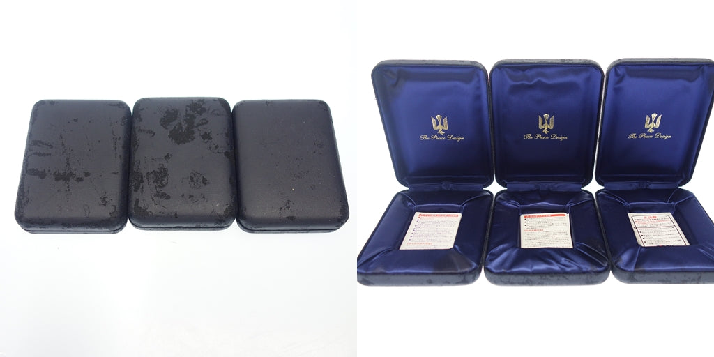 中古◆ジッポー ピース ブルーチタン 2007年製 シルバー系 ブルー系 ZIPPO 3点セット【AFI18】