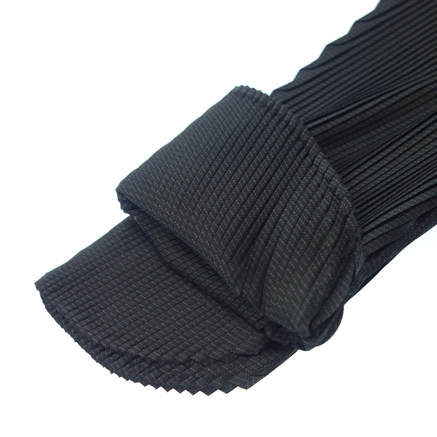美品◆イッセイミヤケ セットアップ ポリエステル IM61FD167/IM61FG152 サイズ2 レディース 黒 ISSEY MIYAKE【AFB46】