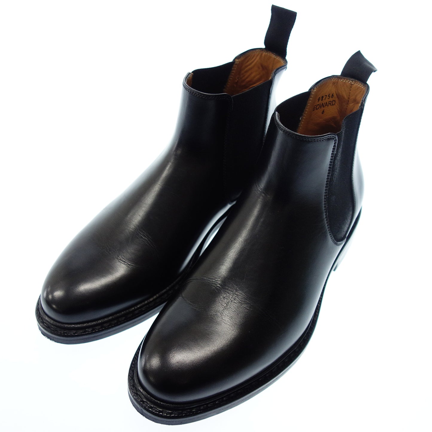 ジャランスリワヤ レザーブーツ サイドゴア メンズ 6 黒 Jalan Sriwijaya【AFC53】【中古】