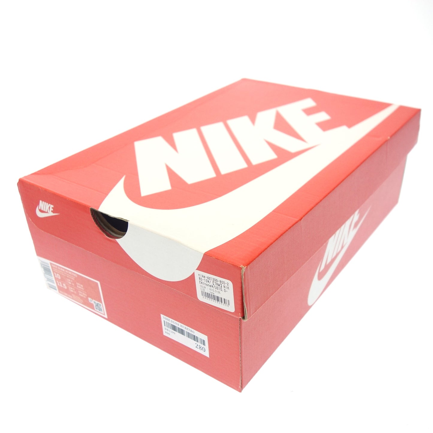 ナイキ スニーカー ダンクハイ レトロ DD1399-800 オレンジ×ディープロイヤル メンズ 28cm 箱付き NIKE【AFD4】【中古】