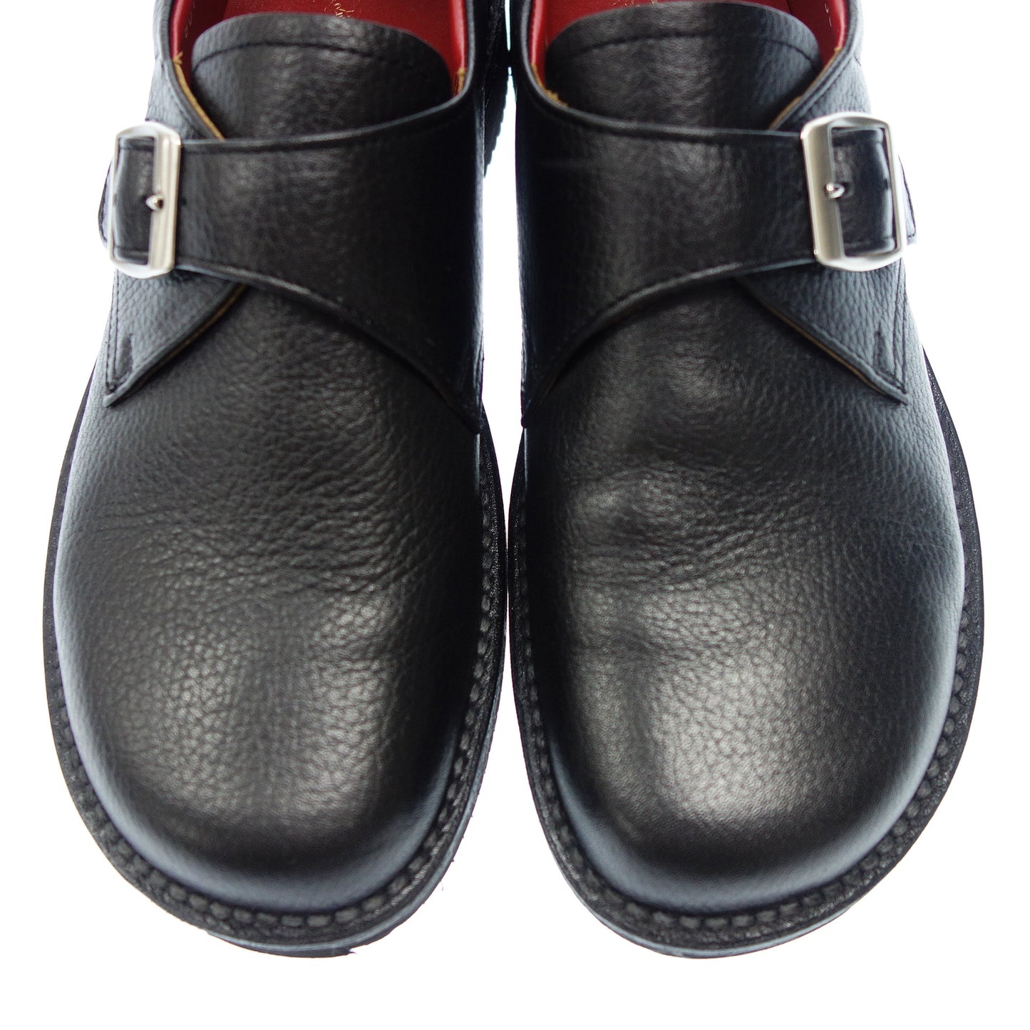 リーガル シュー&コー シングルストラップ ビブラムソール 807S メンズ ブラック 25.5cm REGAL Shoe&Co.【AFC13】【中古】