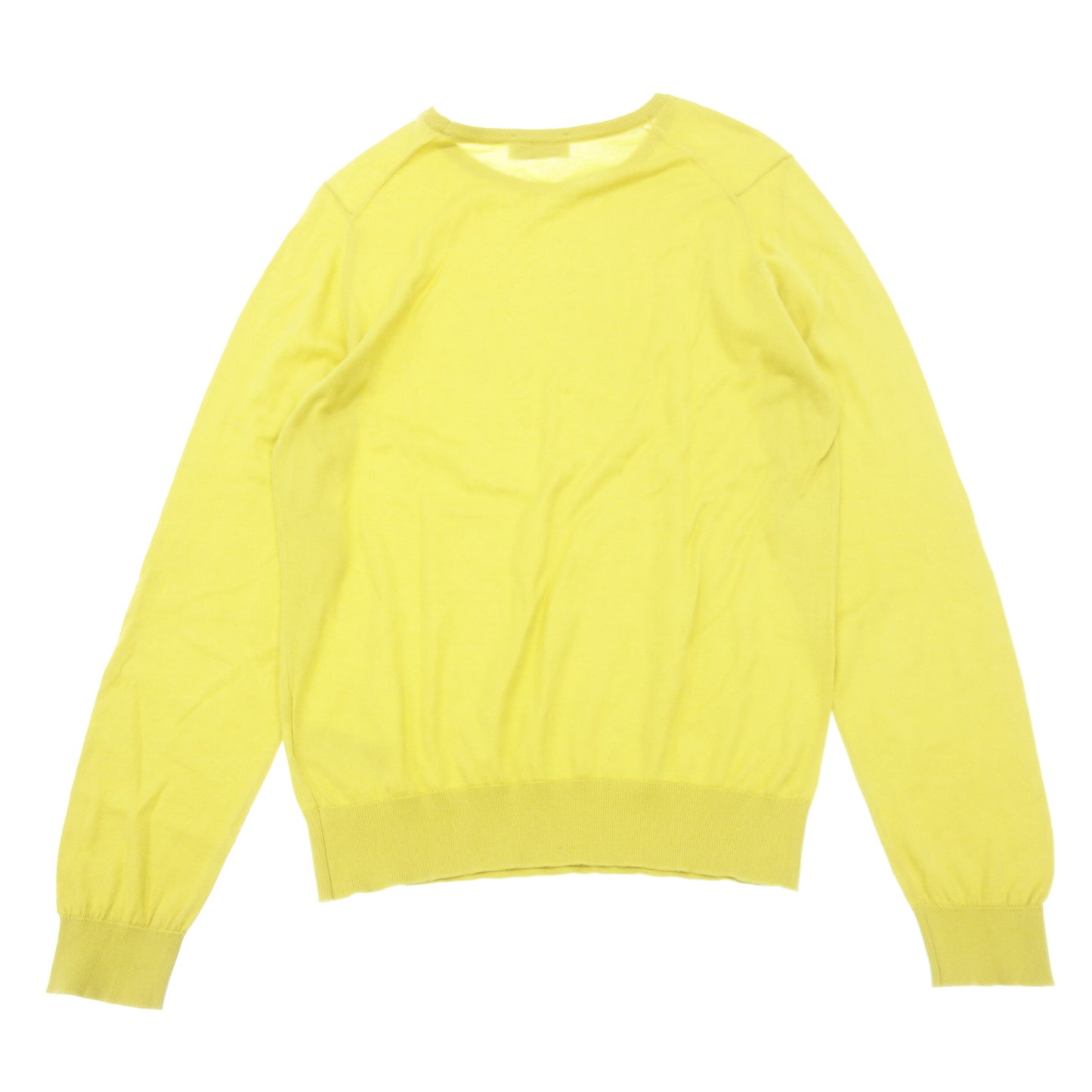 ジョンスメドレー セーター シーアイランドコットン メンズ マスタード S JOHN SMEDLEY【AFB32】【中古】