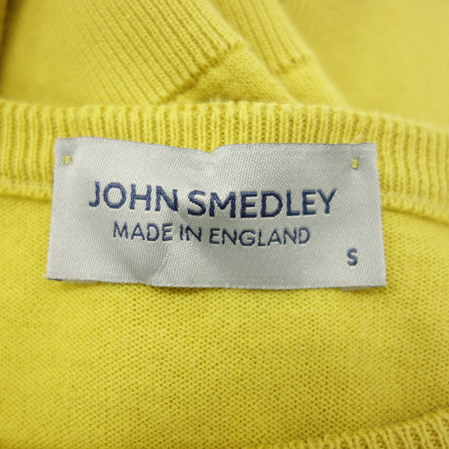 ジョンスメドレー セーター シーアイランドコットン メンズ マスタード S JOHN SMEDLEY【AFB32】【中古】