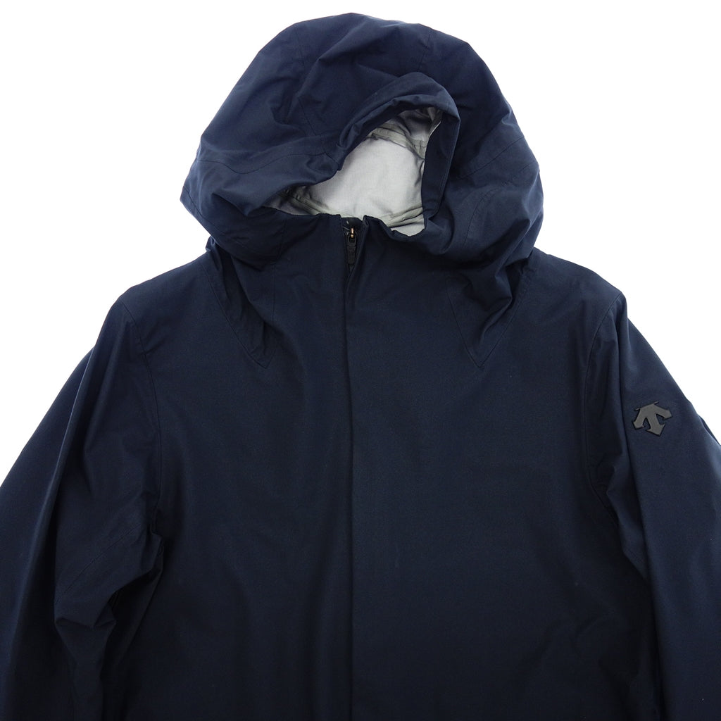 美品◆デサント オルテライン ロングコート メンズ ネイビー サイズL DIA3505 DESCENTE ALLTERAIN【AFB20】