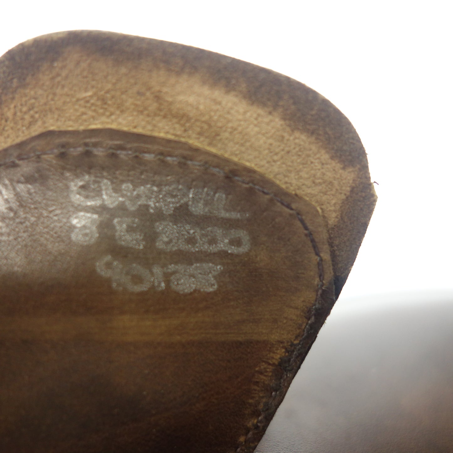 状况非常好◆John Lobb 皮鞋双僧侣教堂博物馆小牛皮棕色 UK8E 8000 最后 CHAPEL JOHN LOBB