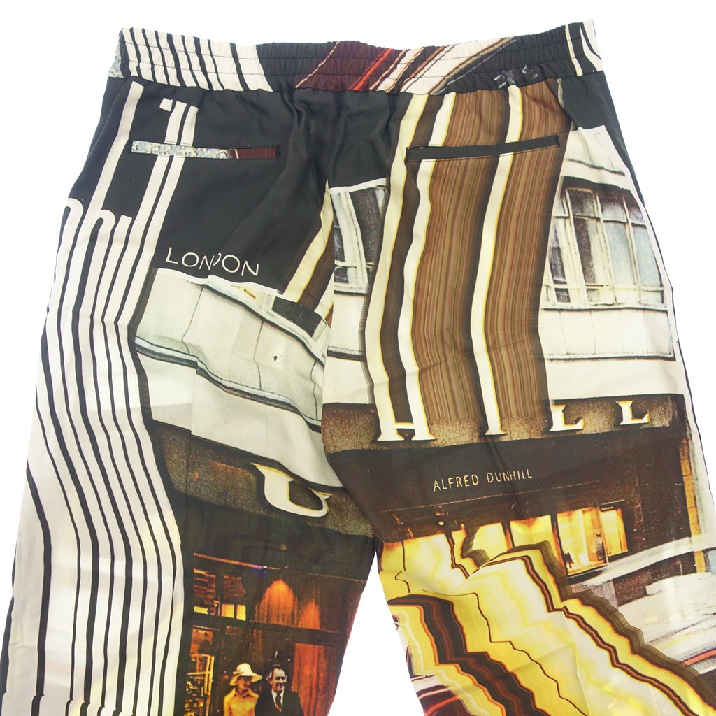 新品同様◆ダンヒル パンツ ジャーミン ストリート カタログトラウザー 小林健太 メンズ サイズLR 白×黒×茶 Dunhill Kenta Cobayashi【AFB6】