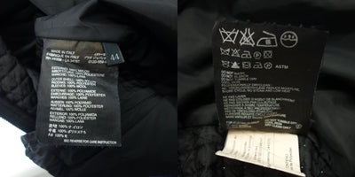 極美品◆プラダ ジャケット キルティング 切替 ニット メンズ 黒 44 PRADA【AFA20】