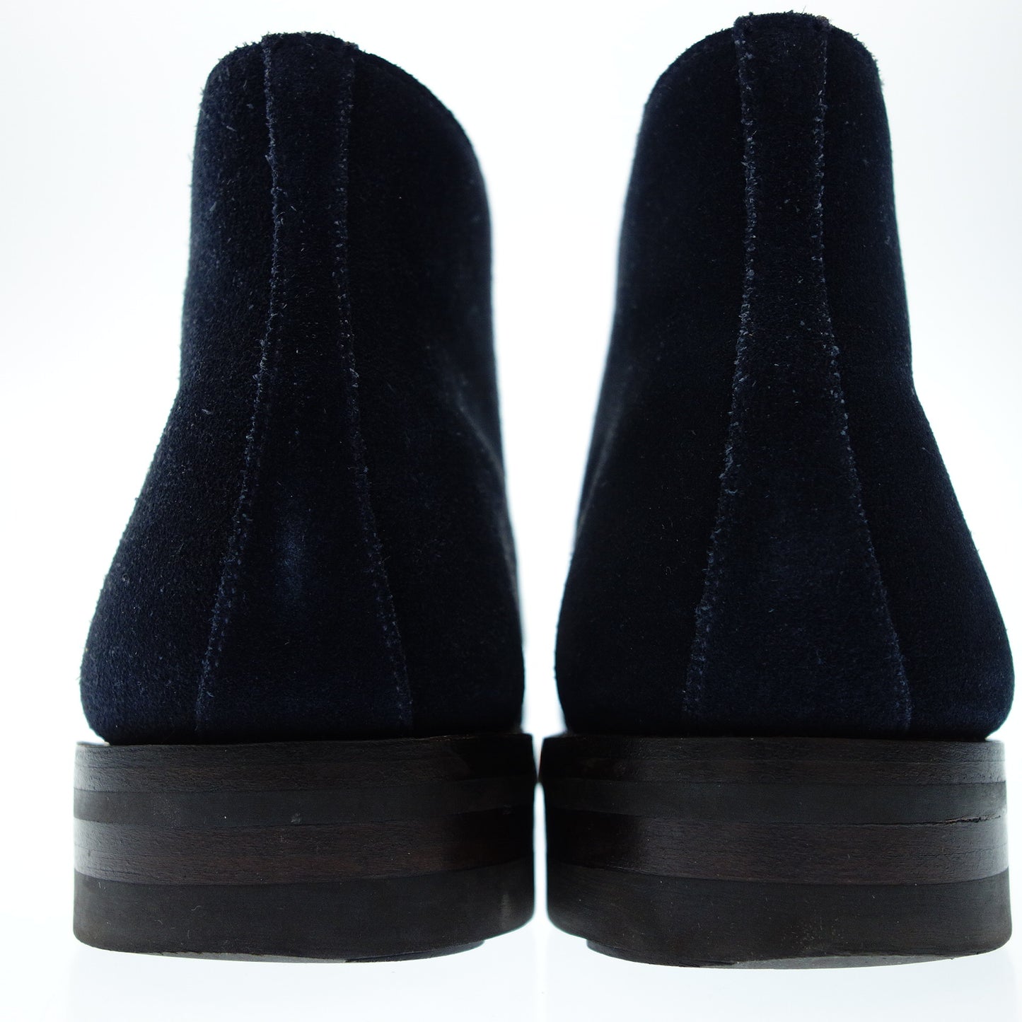 美品◆クロケット&ジョーンズ チャッカブーツ CHERTSEY スエード メンズ 6.5 ネイビー CROCKETT&JONES【AFD8】